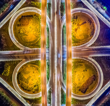 城市建筑夜景风光摄影图