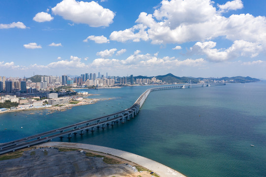 大连跨海大桥全景