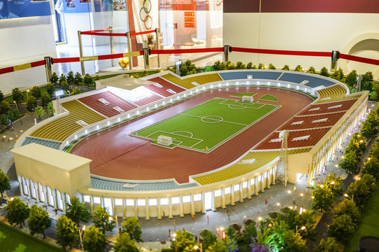 体育场建筑模型