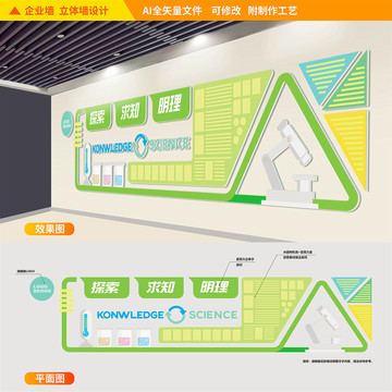 实验室科学文化立体墙