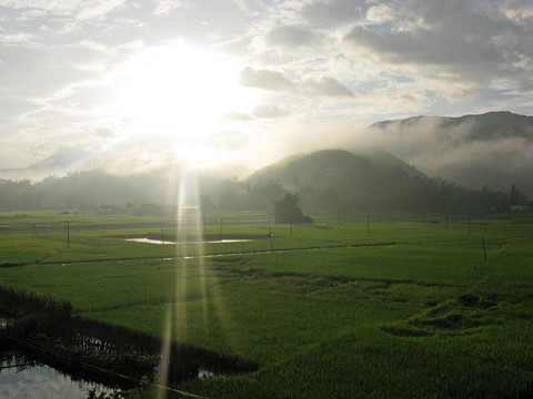 农村早晨