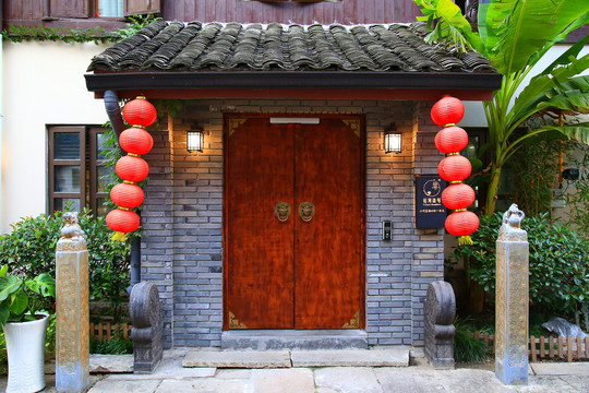 中式庭院门头
