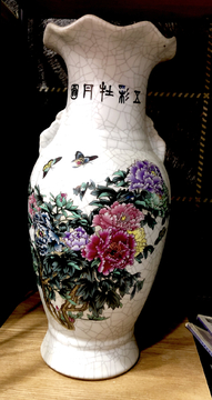 牡丹陶瓷花瓶