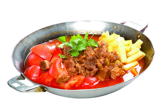 西红柿牛腩土豆锅
