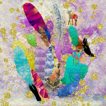 抽象山水画