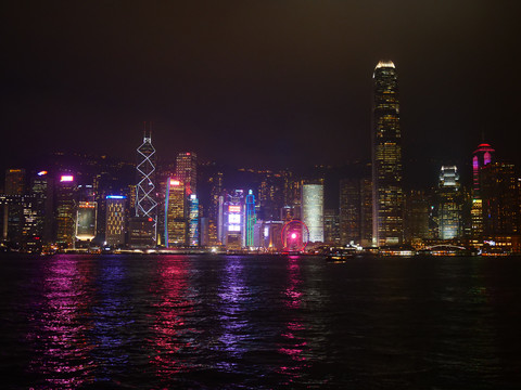 香港城市风光夜景