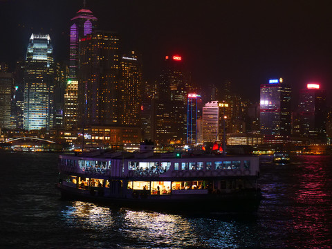 香港城市风光夜景