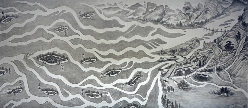 都江堰地形图