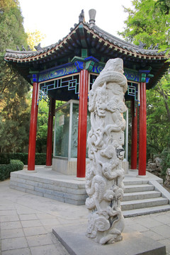 盘龙柱亭台