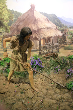 氏族部落原始人种地