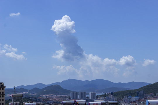 蓝天白云天空云彩