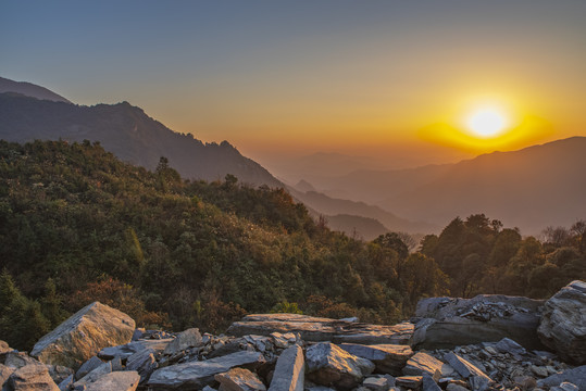 美丽夕阳风光