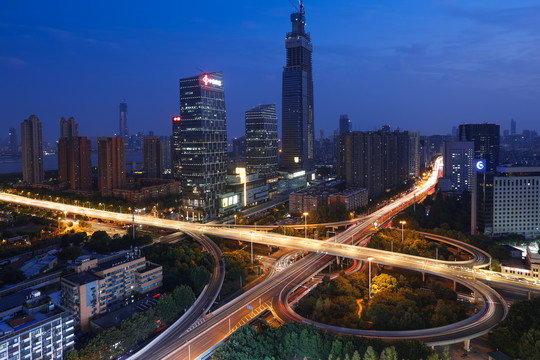 2019年黄浦路立交桥夜景