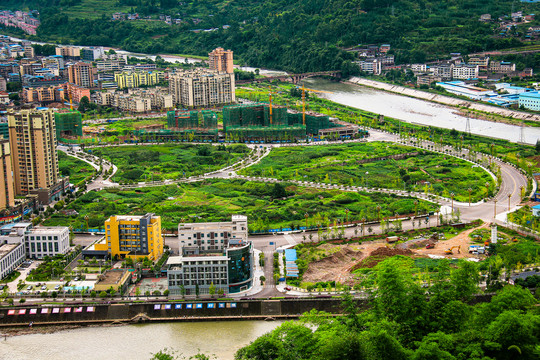 荥经县城