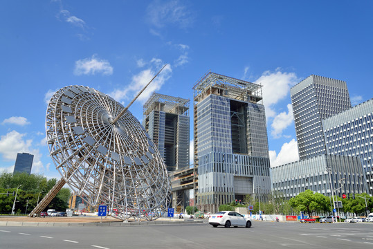 上海世纪广场日晷雕塑及建筑群