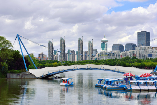 上海世纪公园划船
