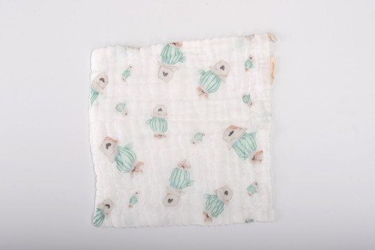 印花婴儿方巾