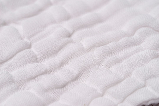白色婴儿方巾棉纱材质