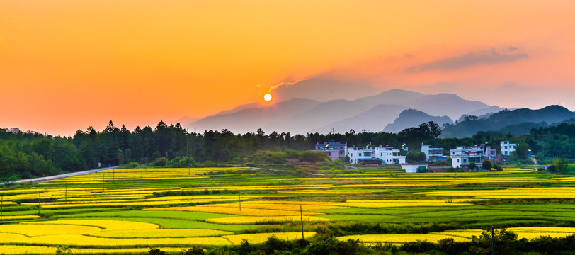 田园夕阳