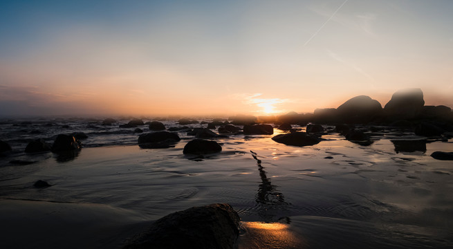 海边夕阳