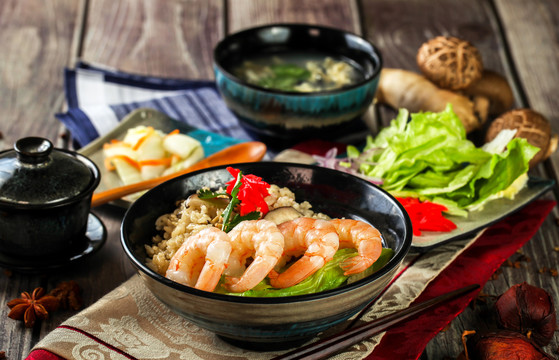 鲜虾饭套餐