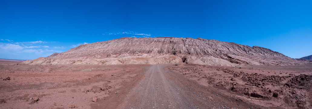 吐鲁番火焰山全景图