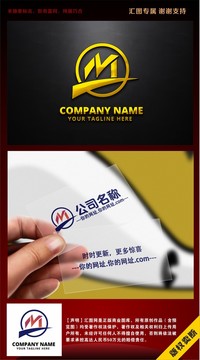 M字母创意标志
