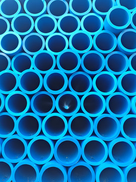 蓝色塑料管