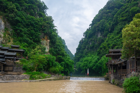 湖北宜昌三峡人家风景区夏日迷人