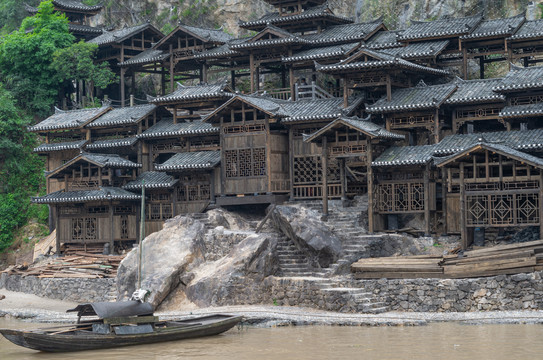 湖北宜昌三峡人家风景区夏日迷人