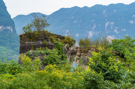 湖北宜昌三峡人家风景区夏日迷人