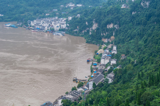 湖北宜昌三峡人家风景区夏日迷人