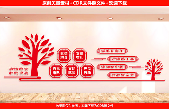 食堂餐厅文化墙