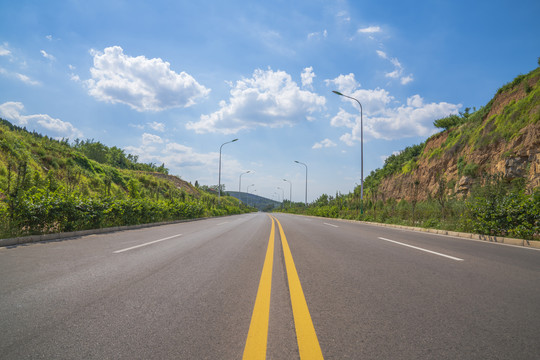 公路透视图