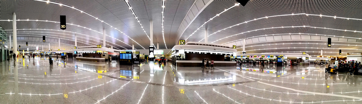 重庆江北机场T3全景图