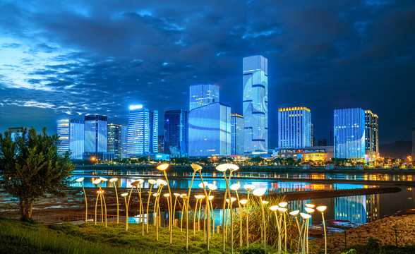 福建福州城市夜景