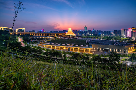 南宁国际会展中心夜景