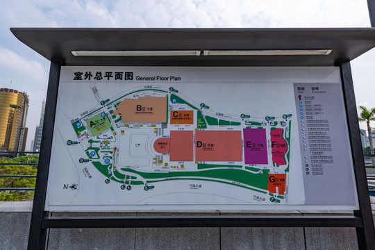 南宁国际会展中心室外平面图