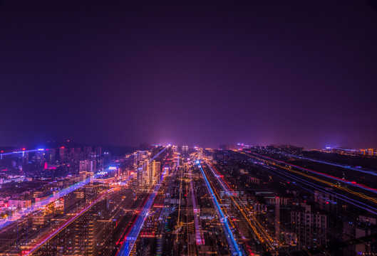 荆门城市夜景