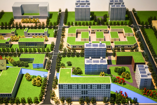 绿色经济产业园模型