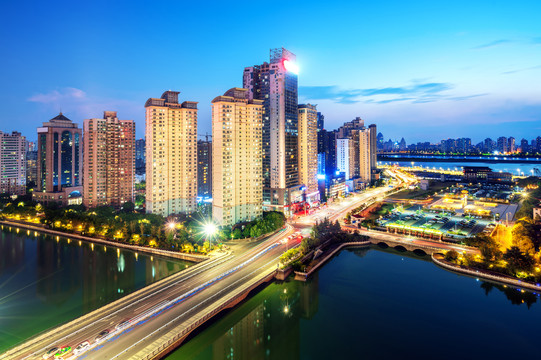 江西南昌城市夜景