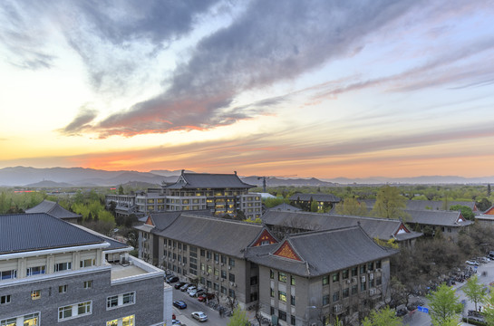 北京大学校园风光北大图书馆