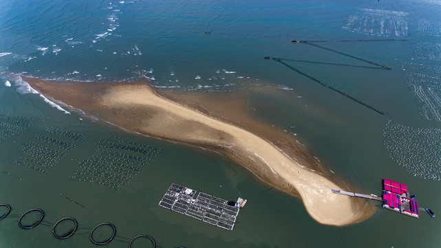 福建漳州东山岛鱼骨沙洲