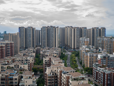 密集城市建筑