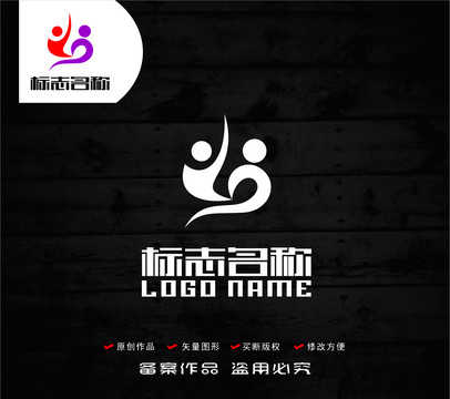 舞蹈健身标志教育LOGO