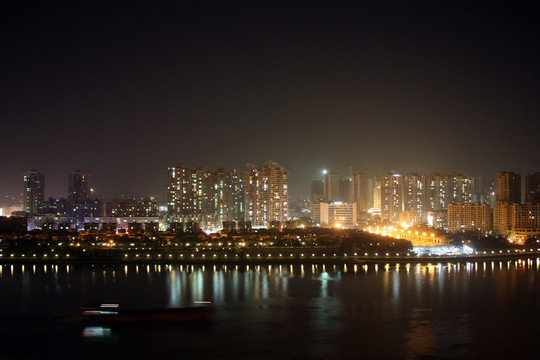 东莞石龙黄洲夜景