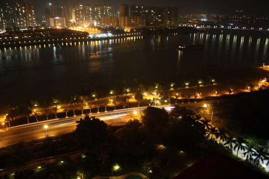 东莞石龙东江夜景