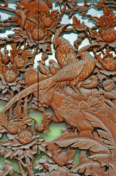 花鸟木雕装饰