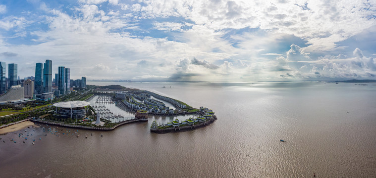 厦门会展海滩全景