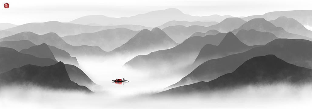 新中式山水画